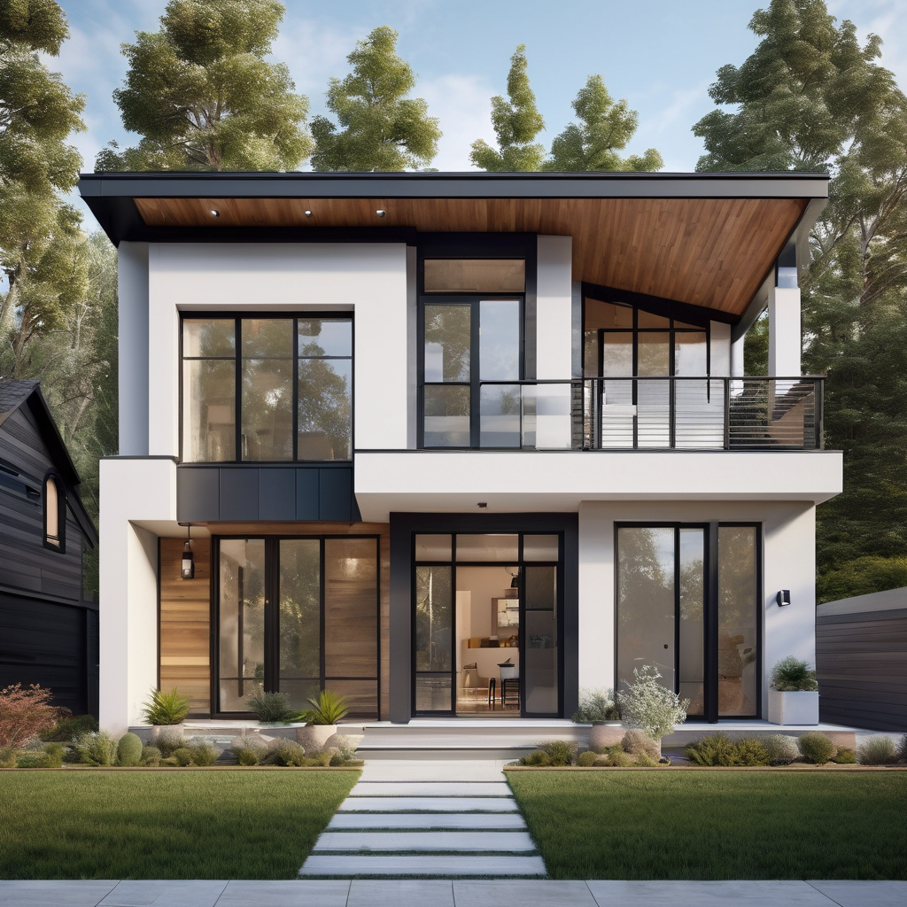 Professional home remodeling business scene